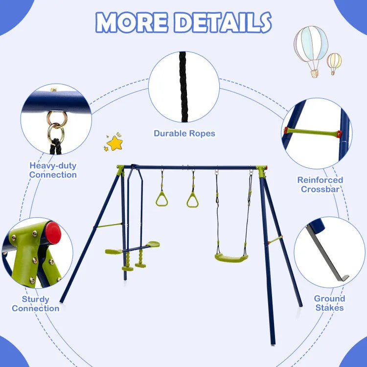 3-in-1 Outdoor Swing Set