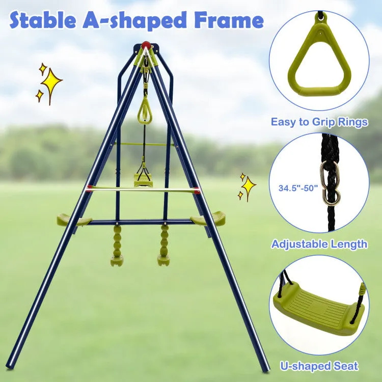 3-in-1 Outdoor Swing Set