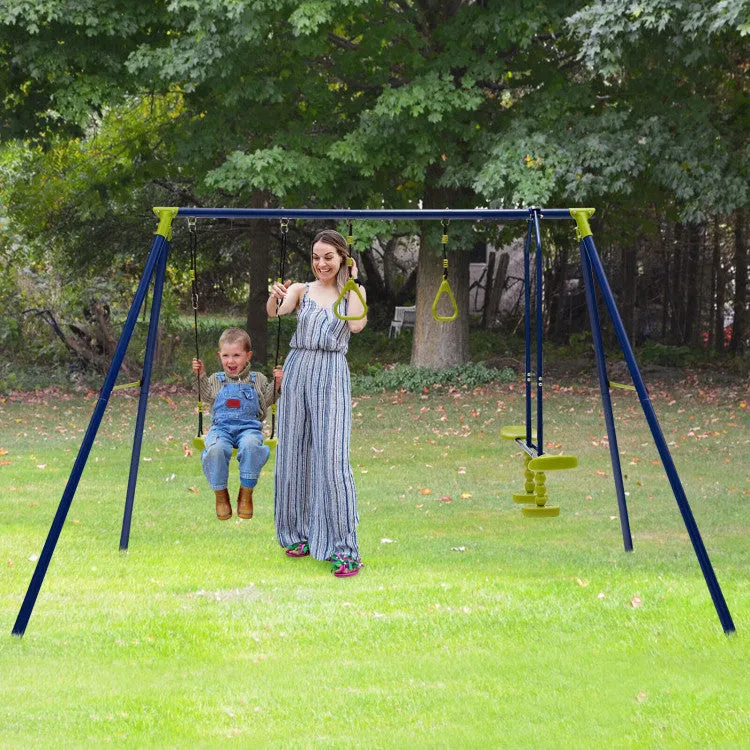 3-in-1 Outdoor Swing Set