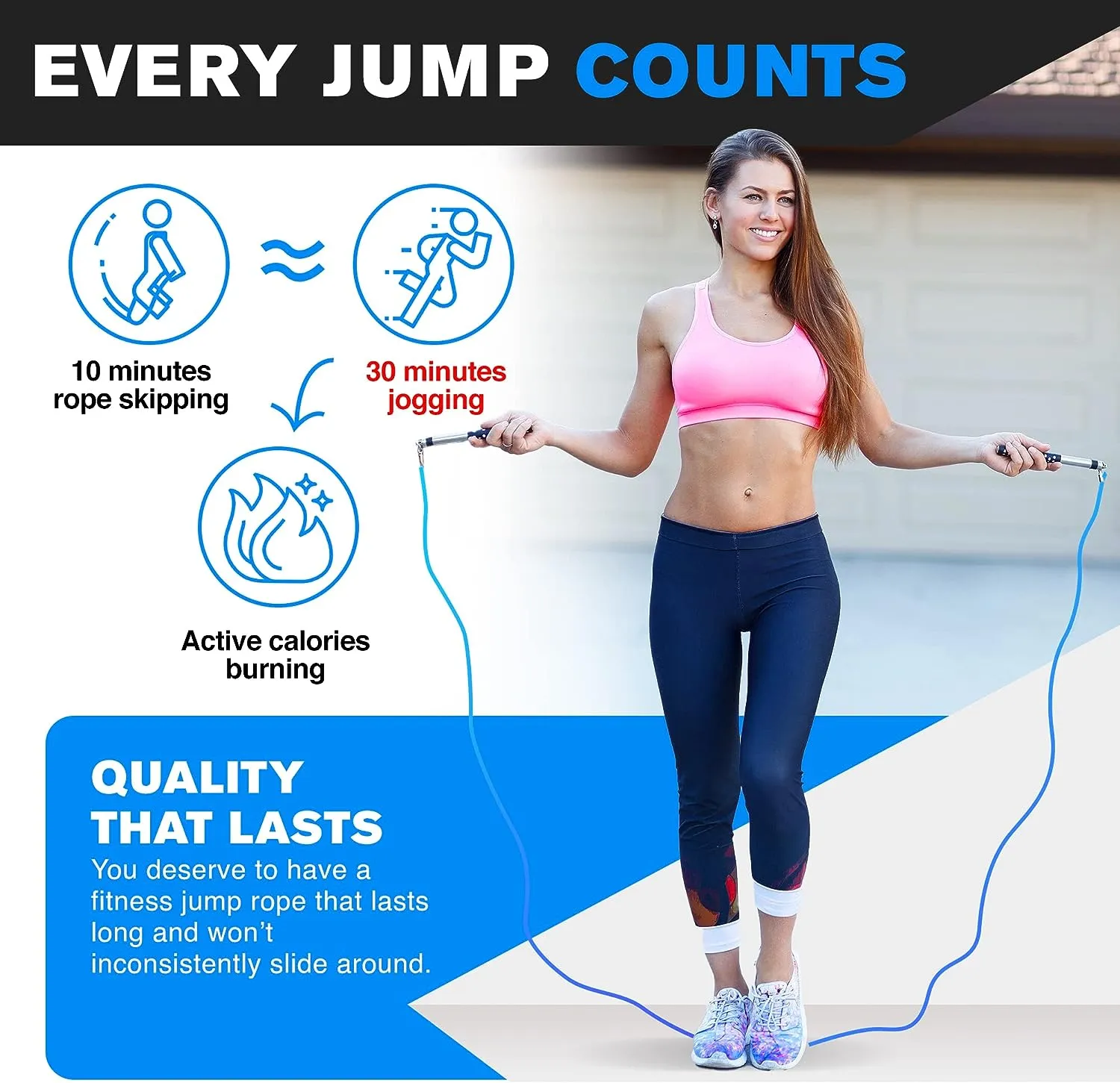 Adjustable Freestyle Jump Rope