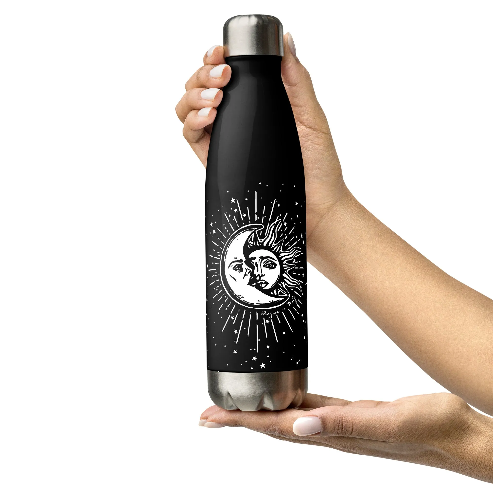 Astral Stainless Steel Water Bottle  - Double-Wall Insulation for Hot & Cold Drinks, Insulated Vacuum Flask, Gym Yoga Essentials - 17oz/500ml