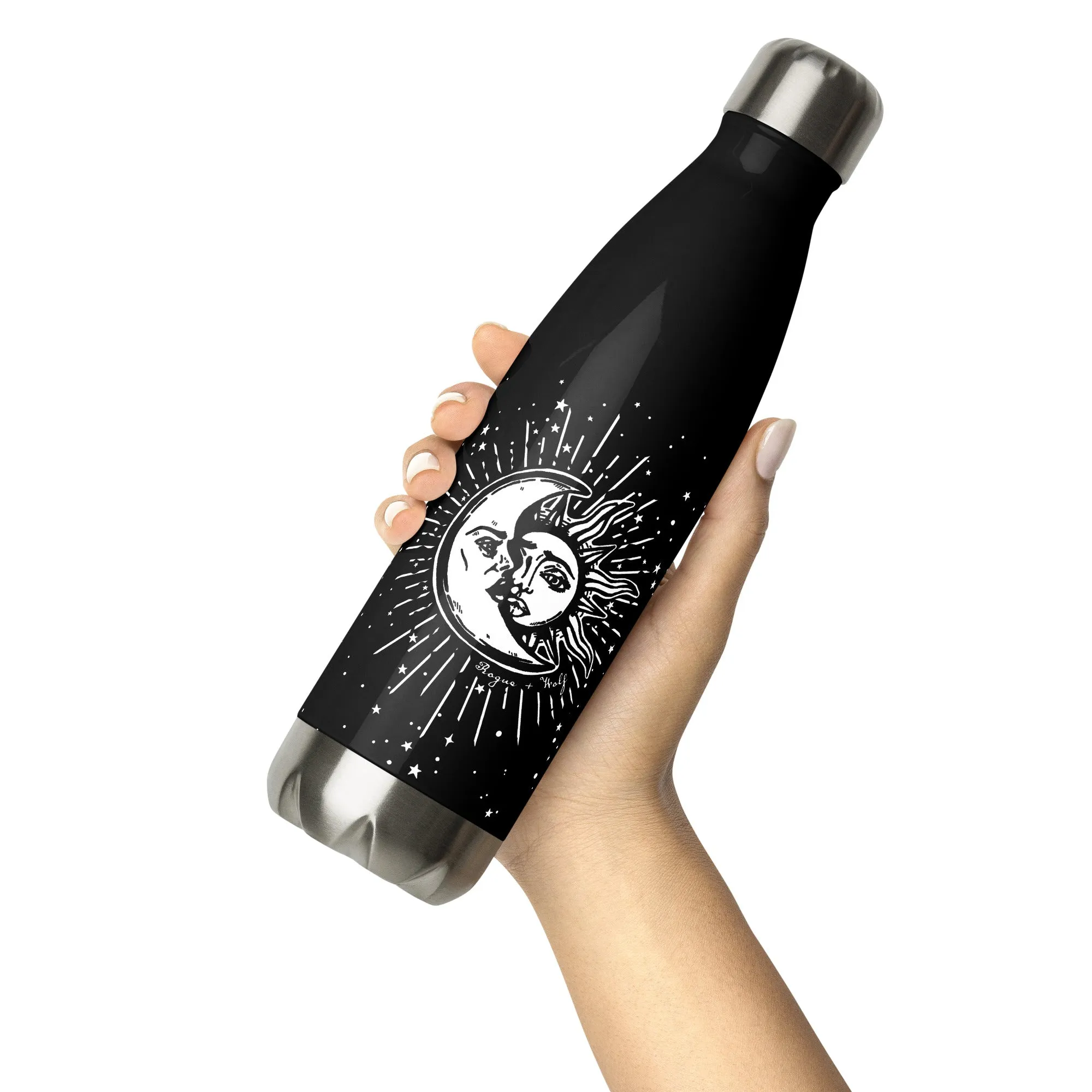 Astral Stainless Steel Water Bottle  - Double-Wall Insulation for Hot & Cold Drinks, Insulated Vacuum Flask, Gym Yoga Essentials - 17oz/500ml