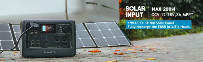 BLUETTI EB55   1*PV120 | 700 Watt Generator