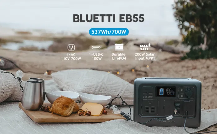 BLUETTI EB55   1*PV120 | 700 Watt Generator