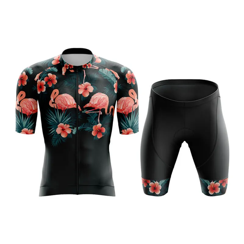 Floral Neck Flamingo Aero Cycling Kit