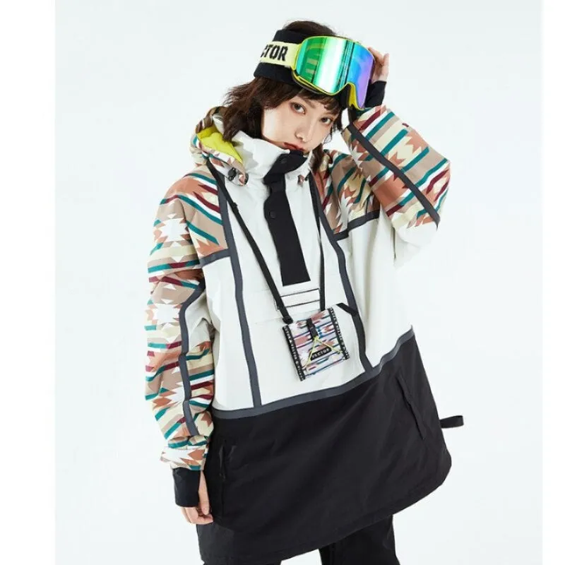 Hooded Thickened Warm And Waterproof Ski Jacket