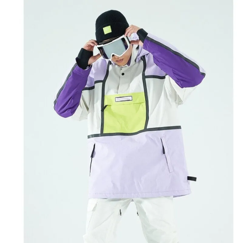 Hooded Thickened Warm And Waterproof Ski Jacket