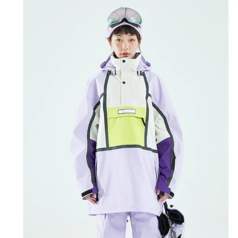 Hooded Thickened Warm And Waterproof Ski Jacket