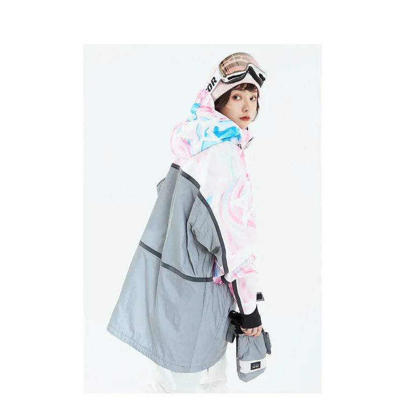 Hooded Thickened Warm And Waterproof Ski Jacket