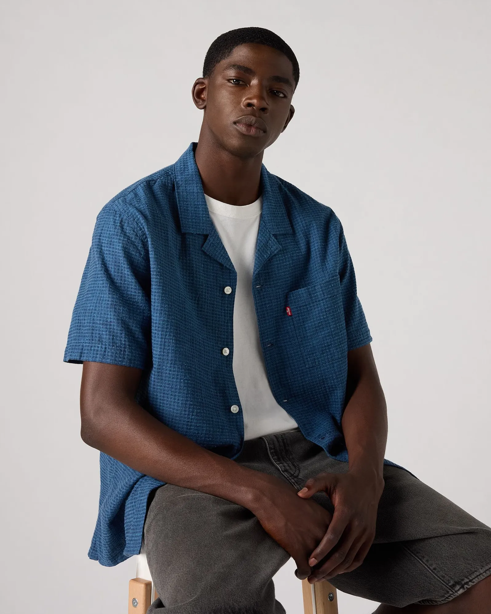 Levi's® Sunset Camp Shirt - Duke Indigo Dobby
