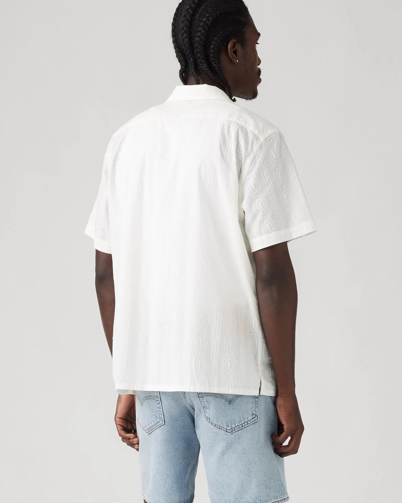 Levi's® Sunset Camp Shirt - Ember Detail Stripe / Bright White