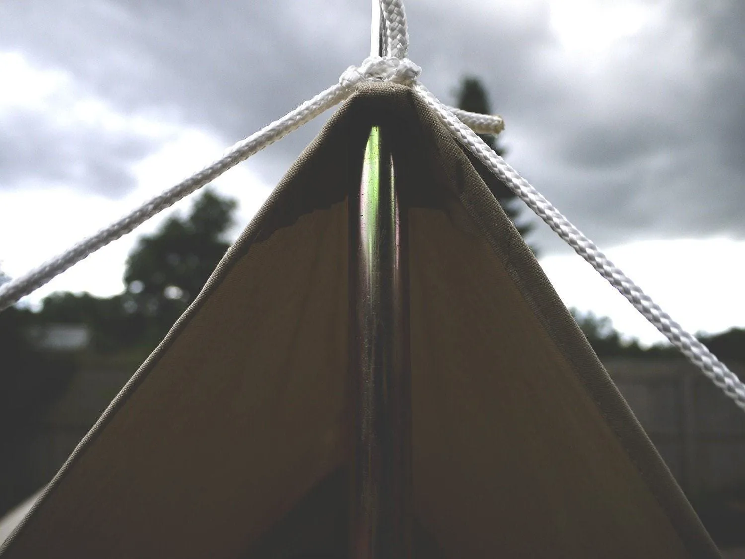 Medium Canvas Bell Tent Awning 360 x 240 – 3 pole