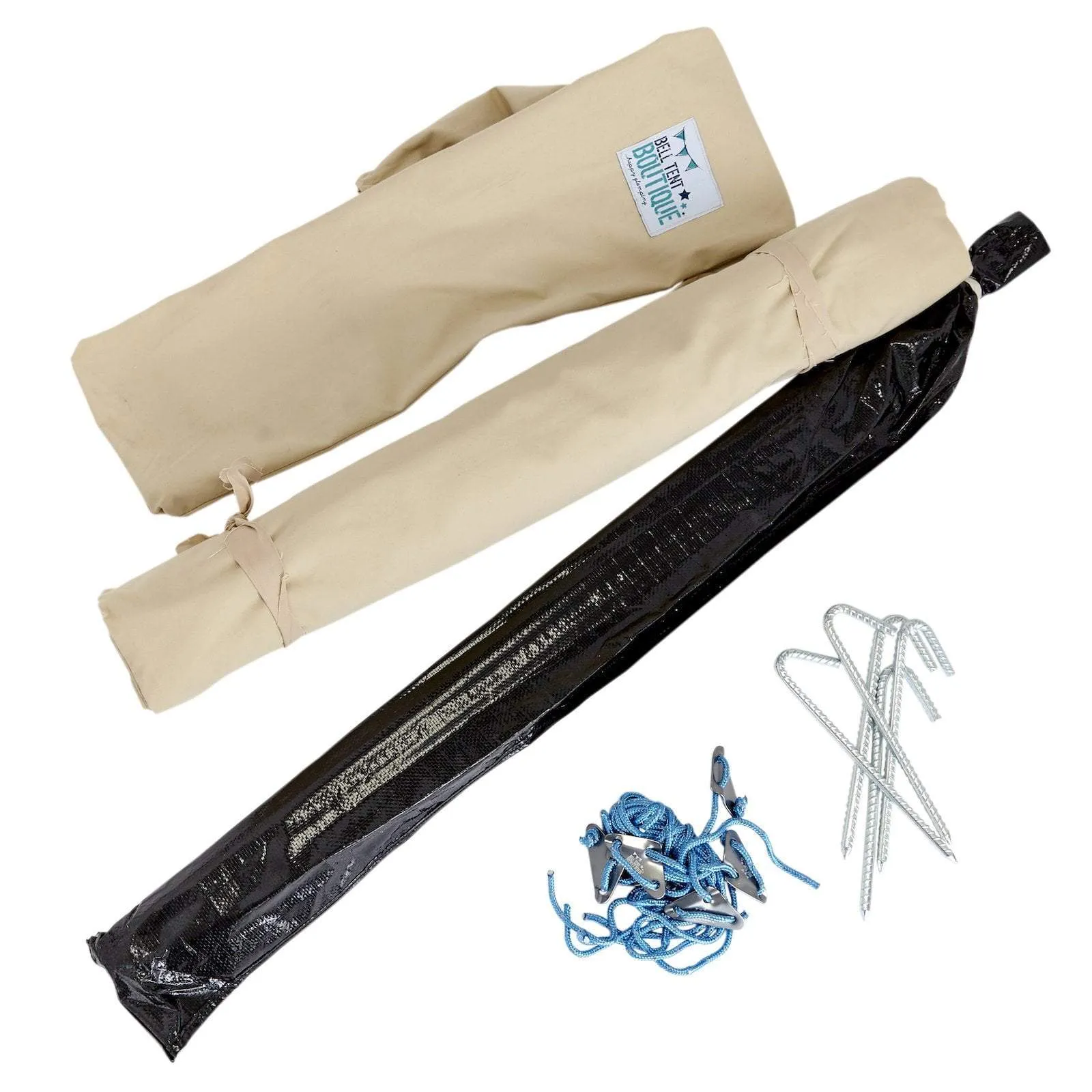 Medium Canvas Bell Tent Awning 360 x 240 – 3 pole