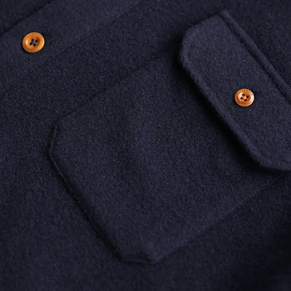Mens Merino Blend Mountain Shirt (Navy)