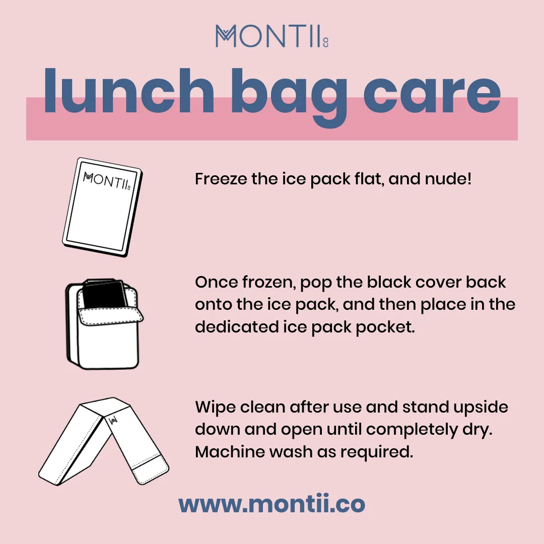 MontiiCo Large Insulated Lunch Bag - Unicorn Magic PURPLE