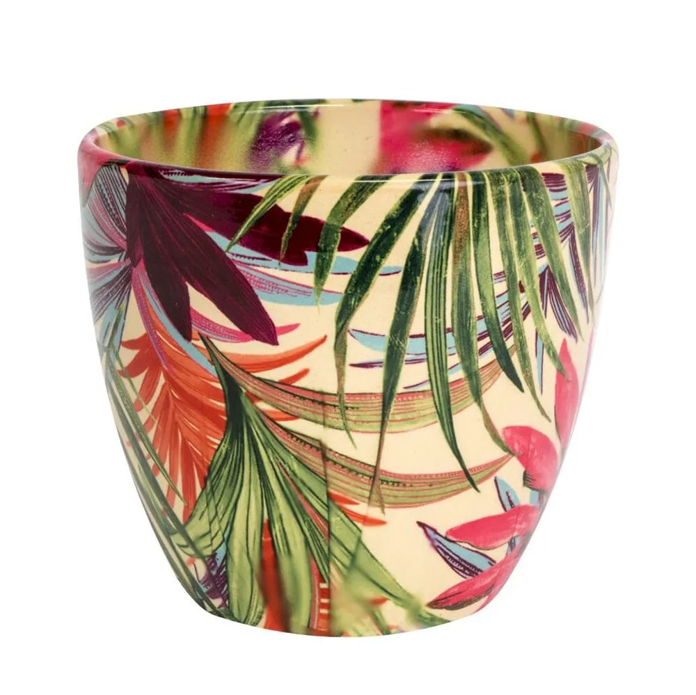 Monza Tropical Fuchsia Planter Indoor Ceramic 16cm Pot