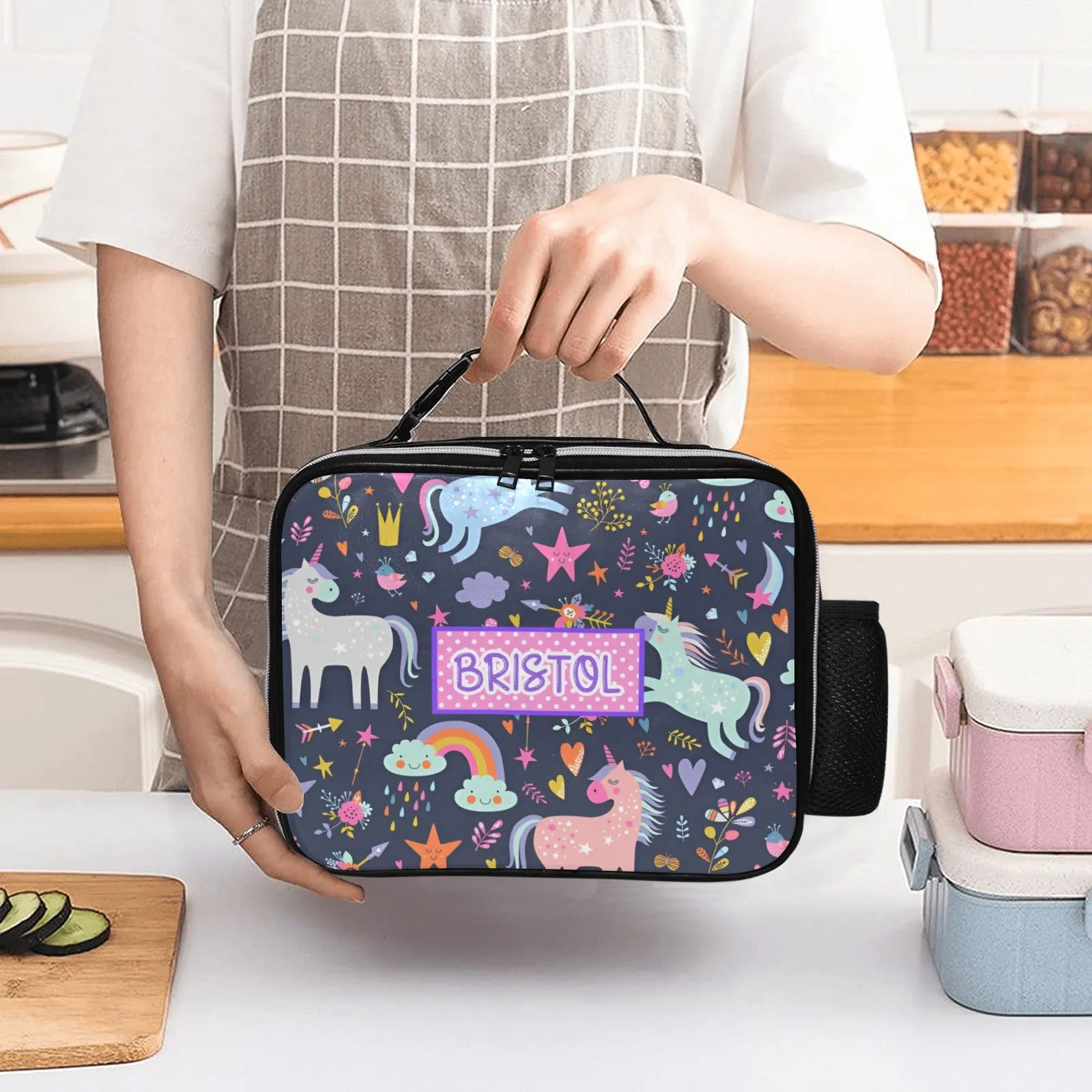 Personalized Custom Unicorn Lunch Box *Matching Tumbler Available*