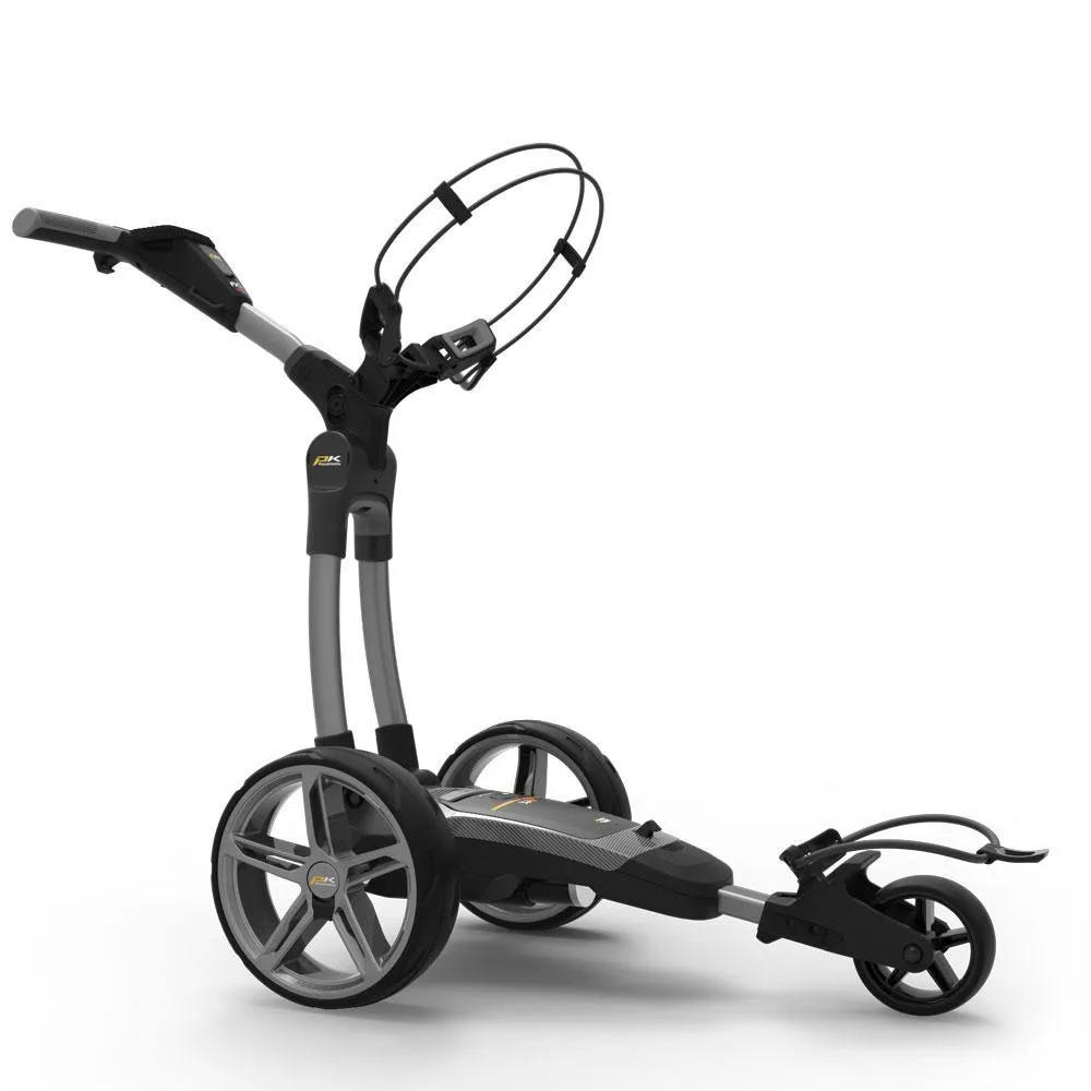 PowaKaddy FX7 GPS EBS Gunmetal Electric Trundler w/18 Hole Lithium Battery