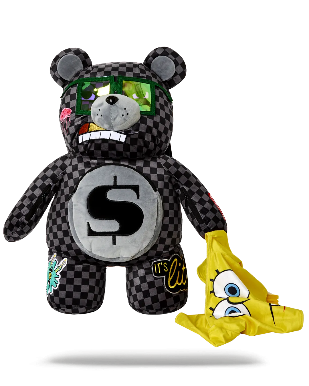 Sprayground Spongebob Moneybear Teddy Bear Backpack B4700