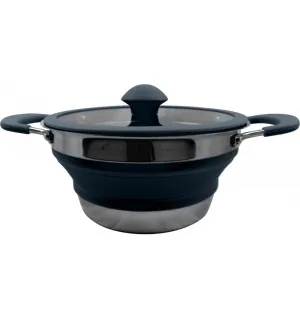 Vango Cuisine Collapsible Casserole Pot 1.5L Grey