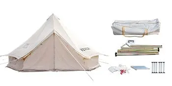 VEVOR Ultimate 4-Season Canvas Bell Pop Up Tent