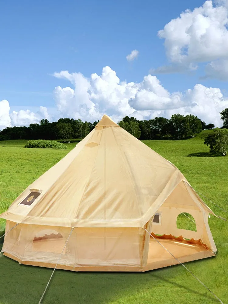 VEVOR Ultimate 4-Season Canvas Bell Pop Up Tent