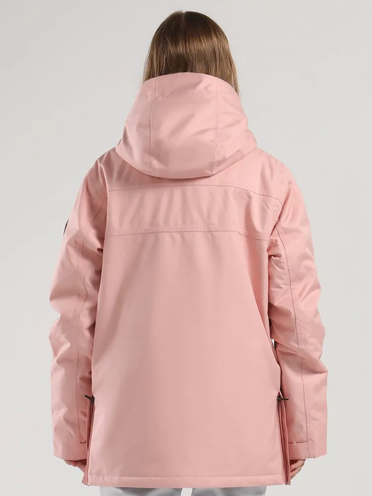 Women's Winter New Unisex Pink Ski Suit Single And Double Board Waterproof Wear-Resistant Warm Ski Suit