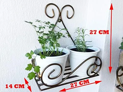 Wooden Twist Planter Stand Flower Pot Stand for Balcony, Living Room, Outdoor, Indoor Grill Rack Set of 4 Rustic Wooden Plant Stands for Garden, Patio, and Home Decor