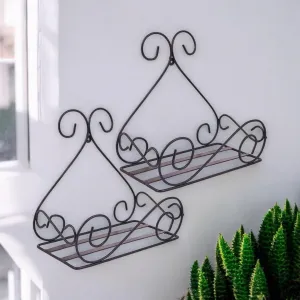 Wooden Twist Planter Stand Flower Pot Stand for Balcony, Living Room, Outdoor, Indoor Grill Rack Set of 4 Rustic Wooden Plant Stands for Garden, Patio, and Home Decor