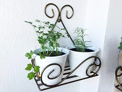 Wooden Twist Planter Stand Flower Pot Stand for Balcony, Living Room, Outdoor, Indoor Grill Rack Set of 4 Rustic Wooden Plant Stands for Garden, Patio, and Home Decor